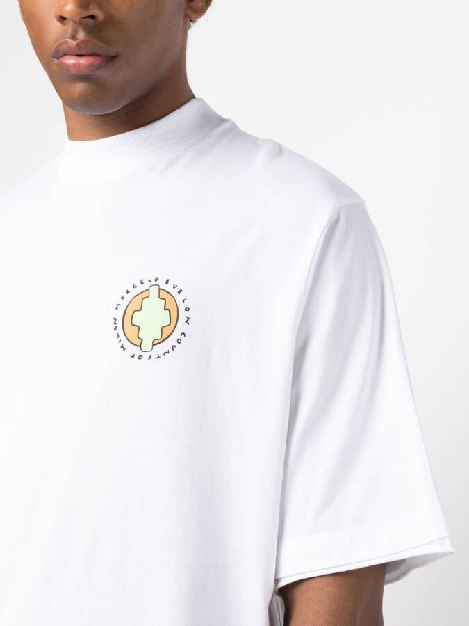Marcelo Burlon County of Milan T-shirt met logoprint Wit