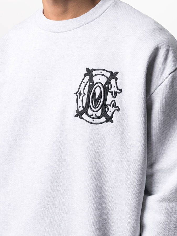 Marcelo Burlon County of Milan Sweater met geborduurd logo Grijs