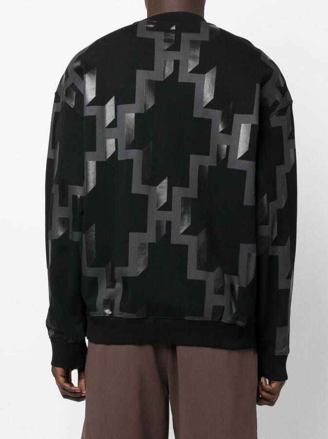 Marcelo Burlon County of Milan Sweater met logoprint Zwart