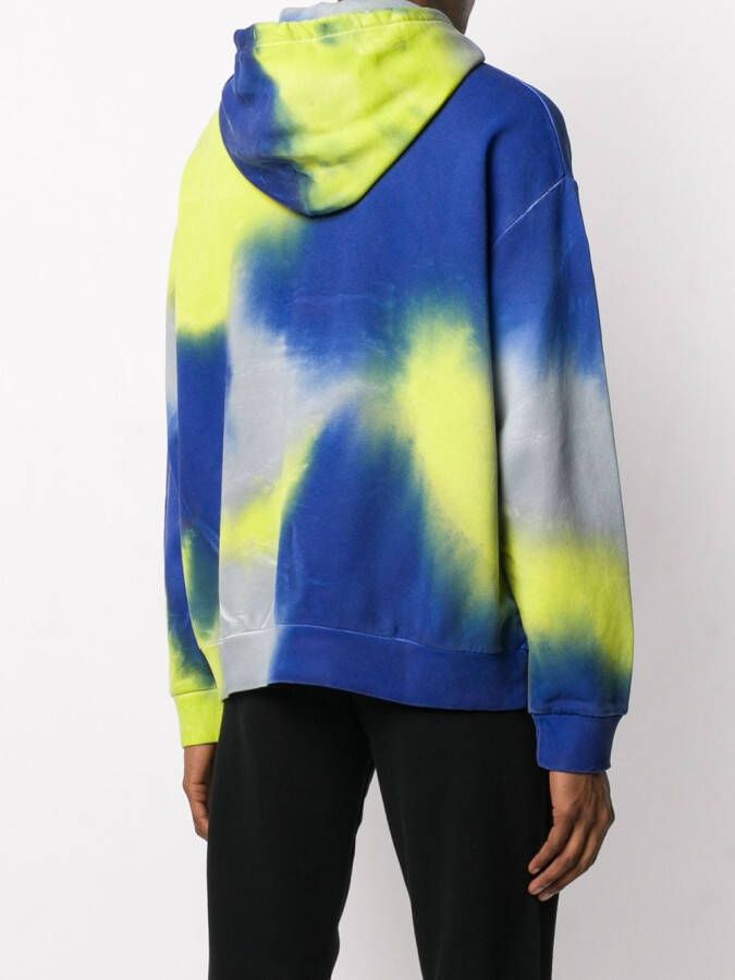 Marcelo Burlon County of Milan Sweater met tie-dye print Geel