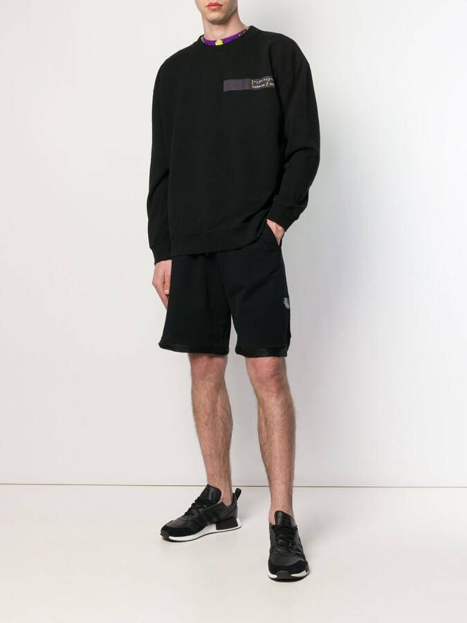 Marcelo Burlon County of Milan Sweater met zak op de rug Zwart