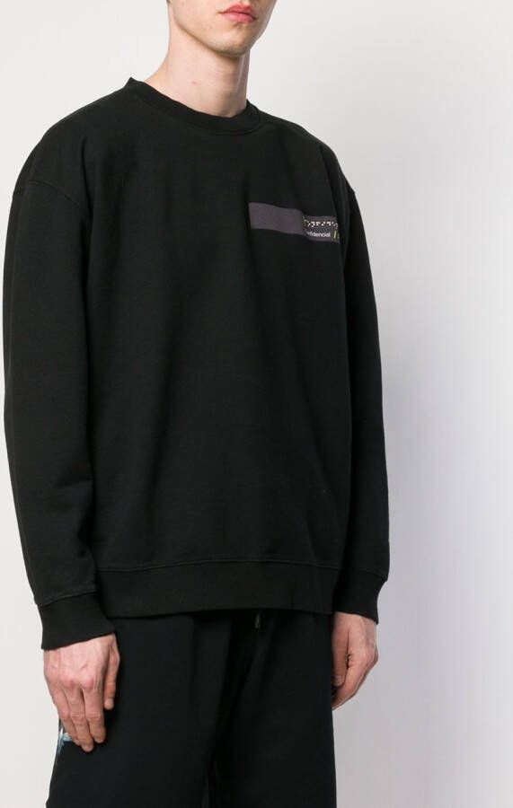 Marcelo Burlon County of Milan Sweater met zak op de rug Zwart