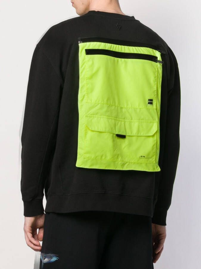 Marcelo Burlon County of Milan Sweater met zak op de rug Zwart