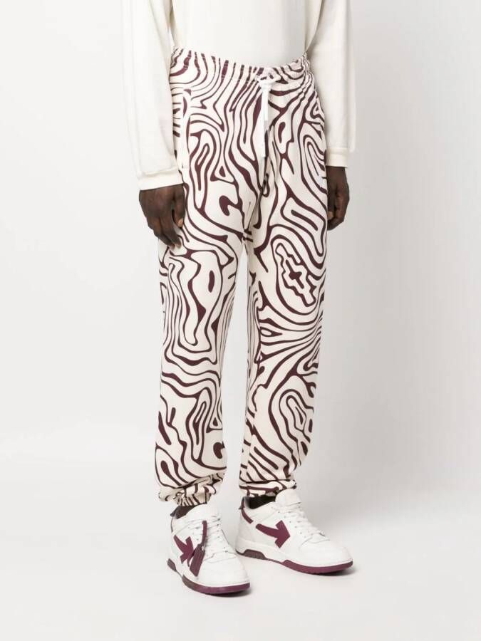Marcelo Burlon County of Milan Trainingsbroek met tekst Rood
