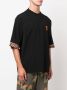 Marcelo Burlon County of Milan T-shirt met franje afwerking Zwart - Thumbnail 3