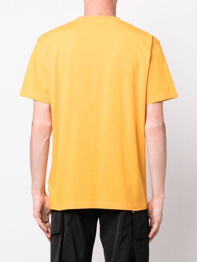 Marcelo Burlon County of Milan T-shirt met geborduurd logo Oranje