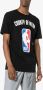 Marcelo Burlon County of Milan T-shirt met geribbelde hals en NBA print Zwart - Thumbnail 3