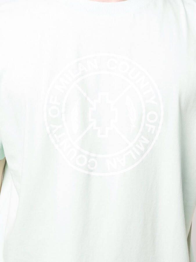 Marcelo Burlon County of Milan T-shirt met logoprint Blauw