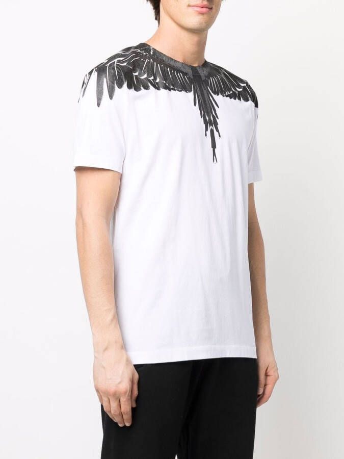 Marcelo Burlon County of Milan T-shirt met vleugelprint Wit