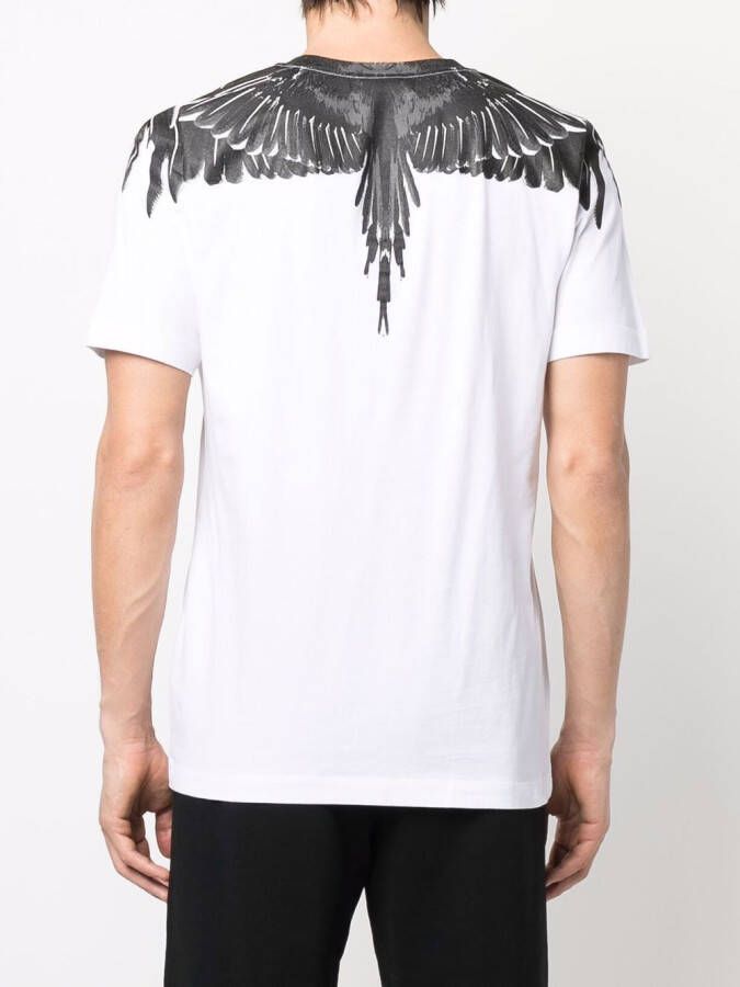 Marcelo Burlon County of Milan T-shirt met vleugelprint Wit