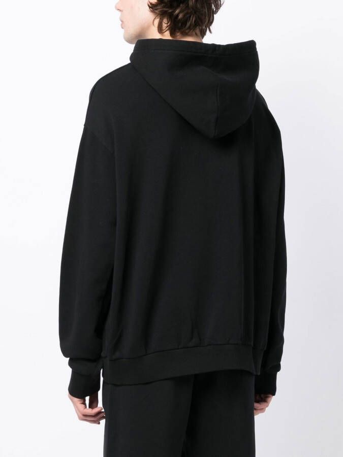 Marcelo Burlon County of Milan Tempera Cross Over print hoodie Zwart