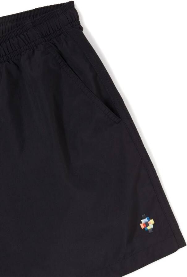 Marcelo Burlon County of Milan Zwembroek met kruispatroon Zwart