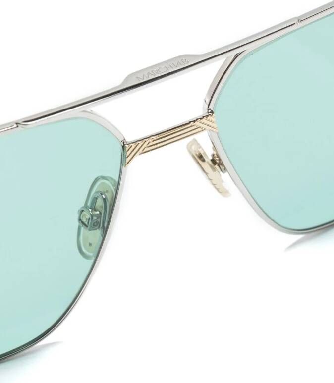 MARCH LA.B Zonnebril met piloten montuur Zilver