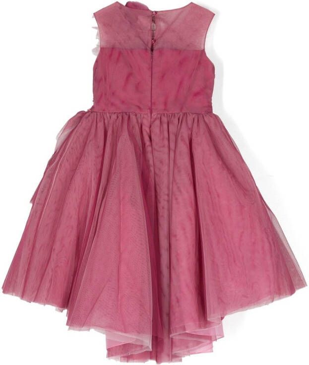 MARCHESA KIDS COUTURE Gesmockte jurk Roze