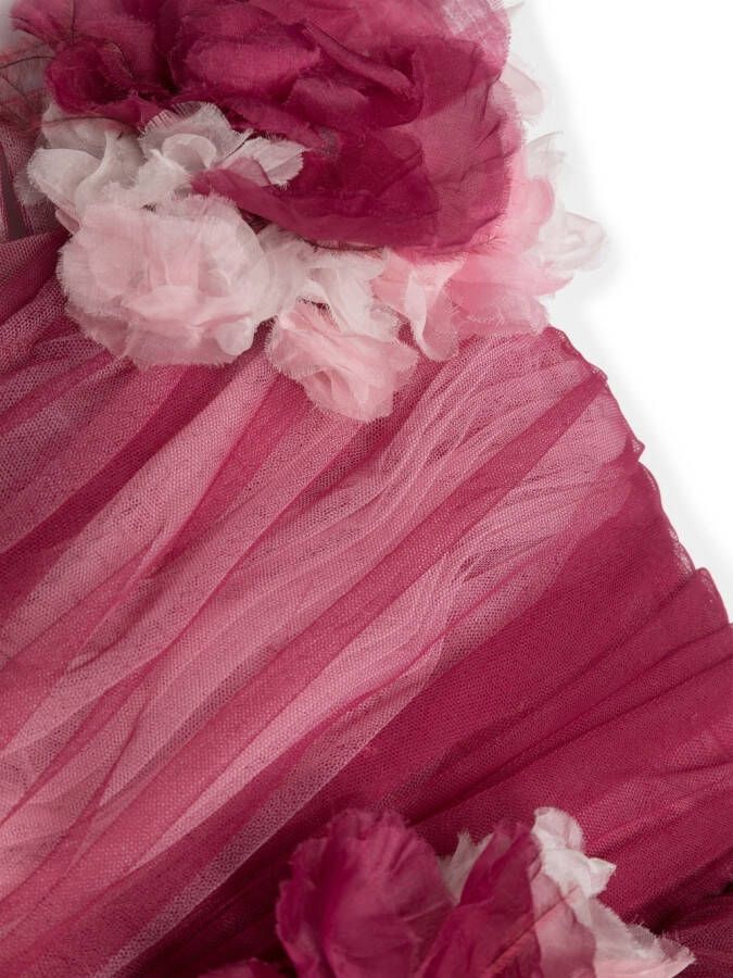 MARCHESA KIDS COUTURE Gesmockte jurk Roze