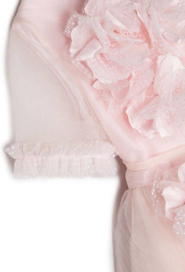 MARCHESA KIDS COUTURE Midi-jurk met ruches Roze