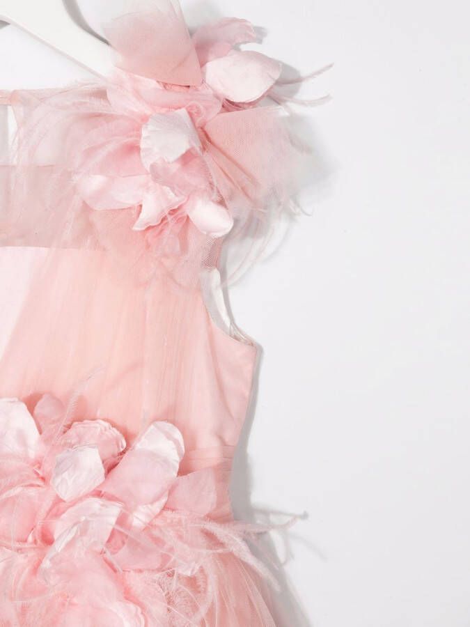 MARCHESA KIDS COUTURE Maxi-jurk met bloemenprint Roze