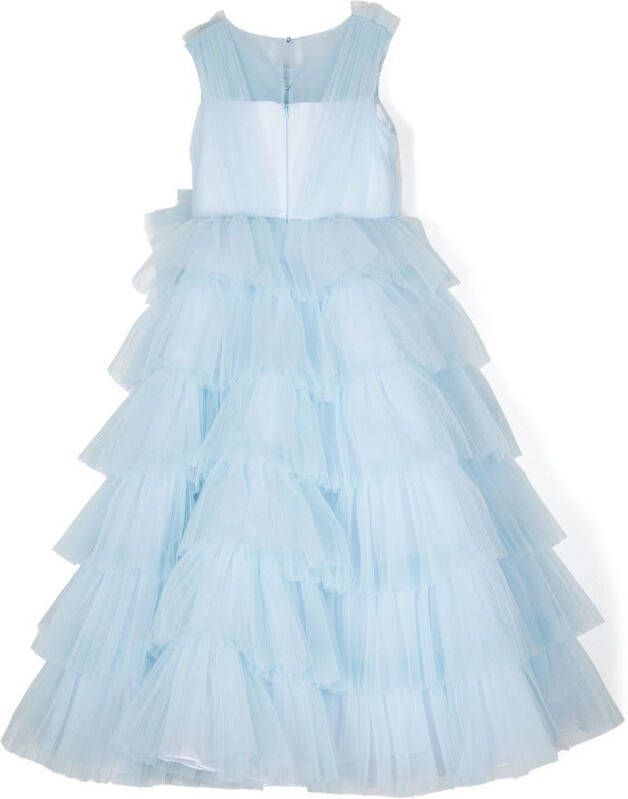 MARCHESA KIDS COUTURE Mouwloze jurk Blauw