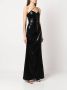 Marchesa Notte Asymmetrische jurk Zwart - Thumbnail 3