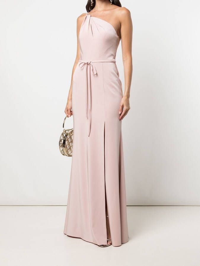 Marchesa Notte Bridesmaids Asymmetrische jurk Roze