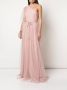 Marchesa Notte Bridesmaids Asymmetrische jurk Roze - Thumbnail 2