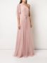 Marchesa Notte Bridesmaids Asymmetrische jurk Roze - Thumbnail 3
