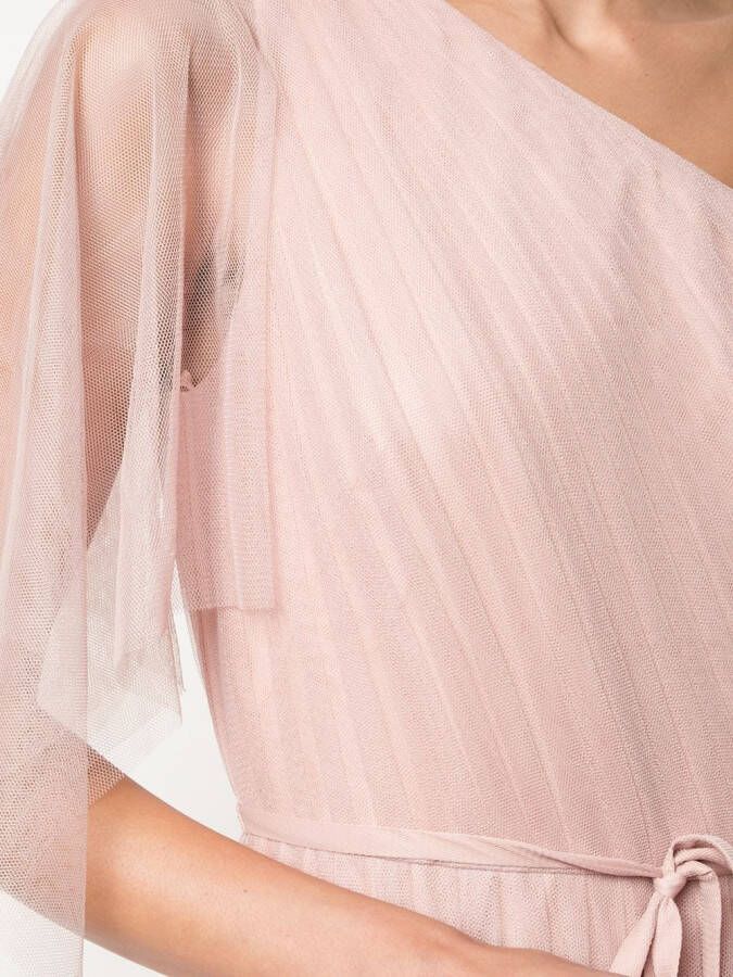 Marchesa Notte Bridesmaids Asymmetrische jurk Roze