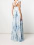Marchesa Notte Bridesmaids Avondjurk met bloemenprint Blauw - Thumbnail 5