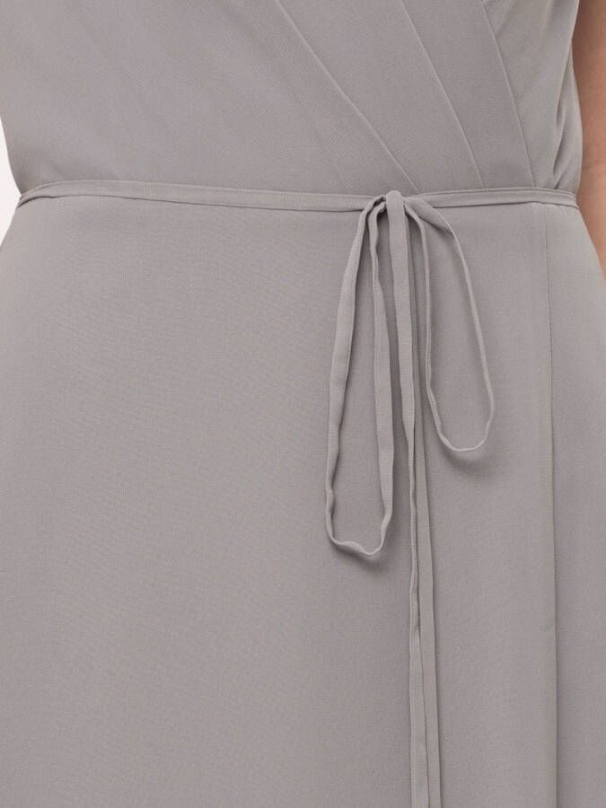 Marchesa Notte Bridesmaids Sessa avondjurk met open rug Grijs