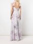 Marchesa Notte Bridesmaids Maxi-jurk met bloemenprint Wit - Thumbnail 4
