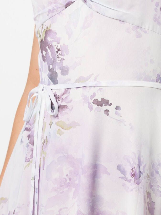 Marchesa Notte Bridesmaids Maxi-jurk met bloemenprint Wit