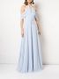 Marchesa Notte Bridesmaids Maxi-jurk met open schouders Blauw - Thumbnail 2
