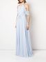 Marchesa Notte Bridesmaids Maxi-jurk met open schouders Blauw - Thumbnail 3
