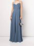 Marchesa Notte Bridesmaids Maxi-jurk met spaghettibandjes Blauw - Thumbnail 2
