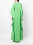 Marchesa Notte crystal-embellished long-sleeve maxi dress Groen - Thumbnail 4