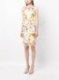 Marchesa Notte Jurk met geborduurde bloemen Wit - Thumbnail 3