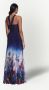 Marchesa Notte Avondjurk met bloemenprint Blauw - Thumbnail 4