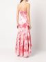 Marchesa Notte Jurk met bloemenprint Roze - Thumbnail 4
