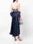 Marchesa Notte Midi-jurk met bloemenkant Blauw - Thumbnail 2
