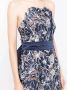 Marchesa Notte Midi-jurk met bloemenkant Blauw - Thumbnail 5