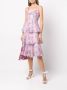 Marchesa Notte Midi-jurk met bloemenprint Roze - Thumbnail 2
