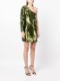 Marchesa Notte Mini-jurk met pailletten Groen - Thumbnail 3