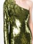 Marchesa Notte Mini-jurk met pailletten Groen - Thumbnail 5