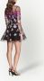 Marchesa Notte Mini-jurk met print Zwart - Thumbnail 4