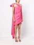 Marchesa Notte Asymmetrische mini-jurk Roze - Thumbnail 3