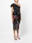 Marchesa Notte Jurk verfraaid met pailletten Zwart - Thumbnail 3