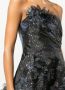 Marchesa Notte Strapless jurk Zwart - Thumbnail 4