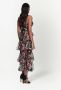 Marchesa Notte Midi-jurk met bloemenprint Zwart - Thumbnail 4