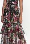 Marchesa Notte Midi-jurk met bloemenprint Zwart - Thumbnail 5