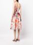 Marchesa Rosa Midi-jurk met bloemenprint Oranje - Thumbnail 4